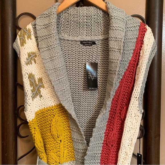 *NWT* Vertigo Long Cardigan Sweater - Picture 2 of 13
